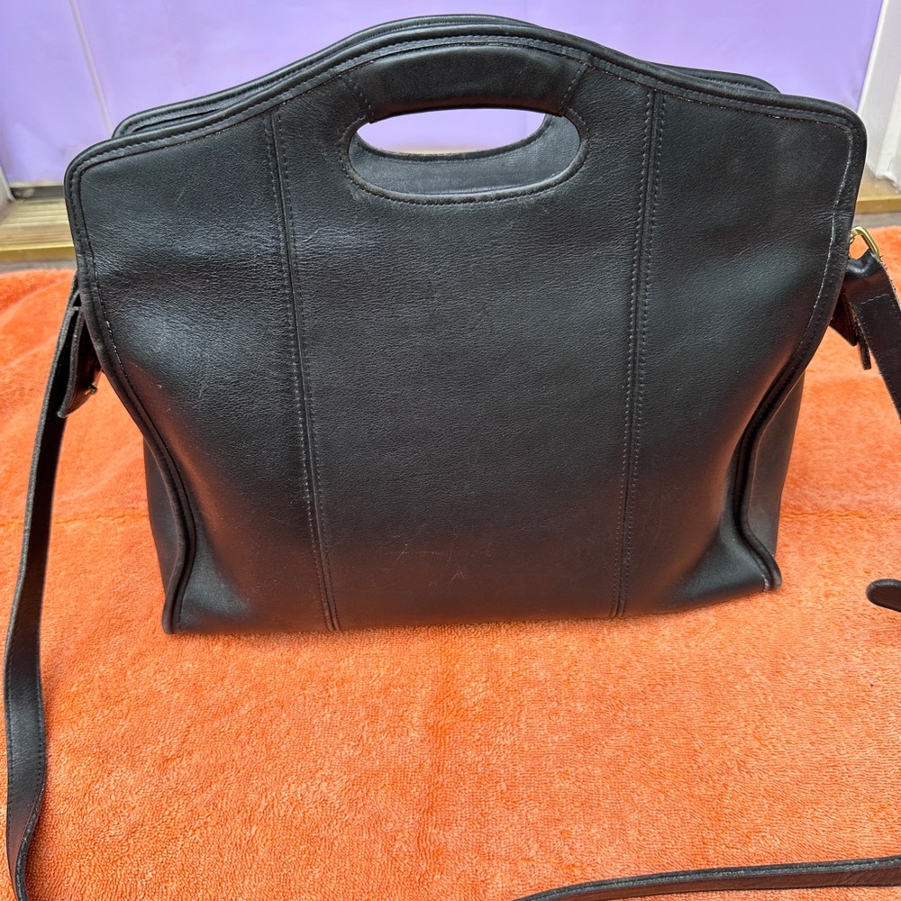 Coach Black Leather Bag - Picture 10 of 13